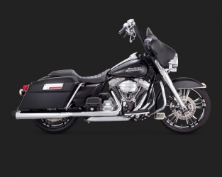 Vance & Hines Slip-ons Monster Oval Black Tips Harley FLT Touring 1995-2016